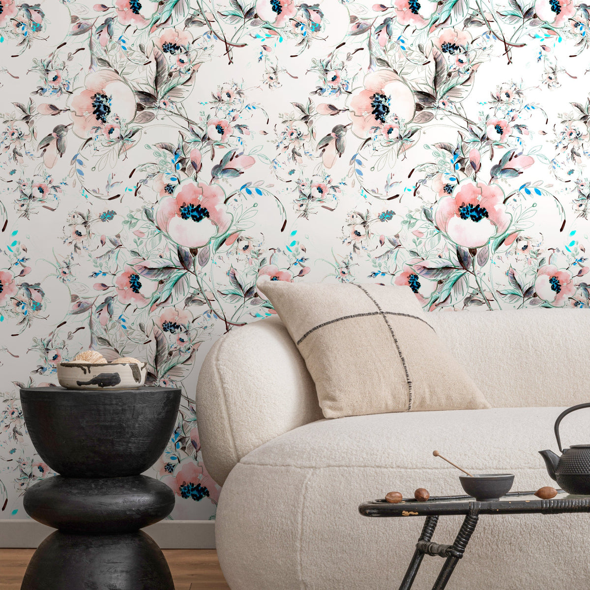 Removable Wallpaper Wall Mural Minimalistic Removable Wallpaper Simple Geometric Removable Peel and Stick Wallpaper Self Adhesive - A015