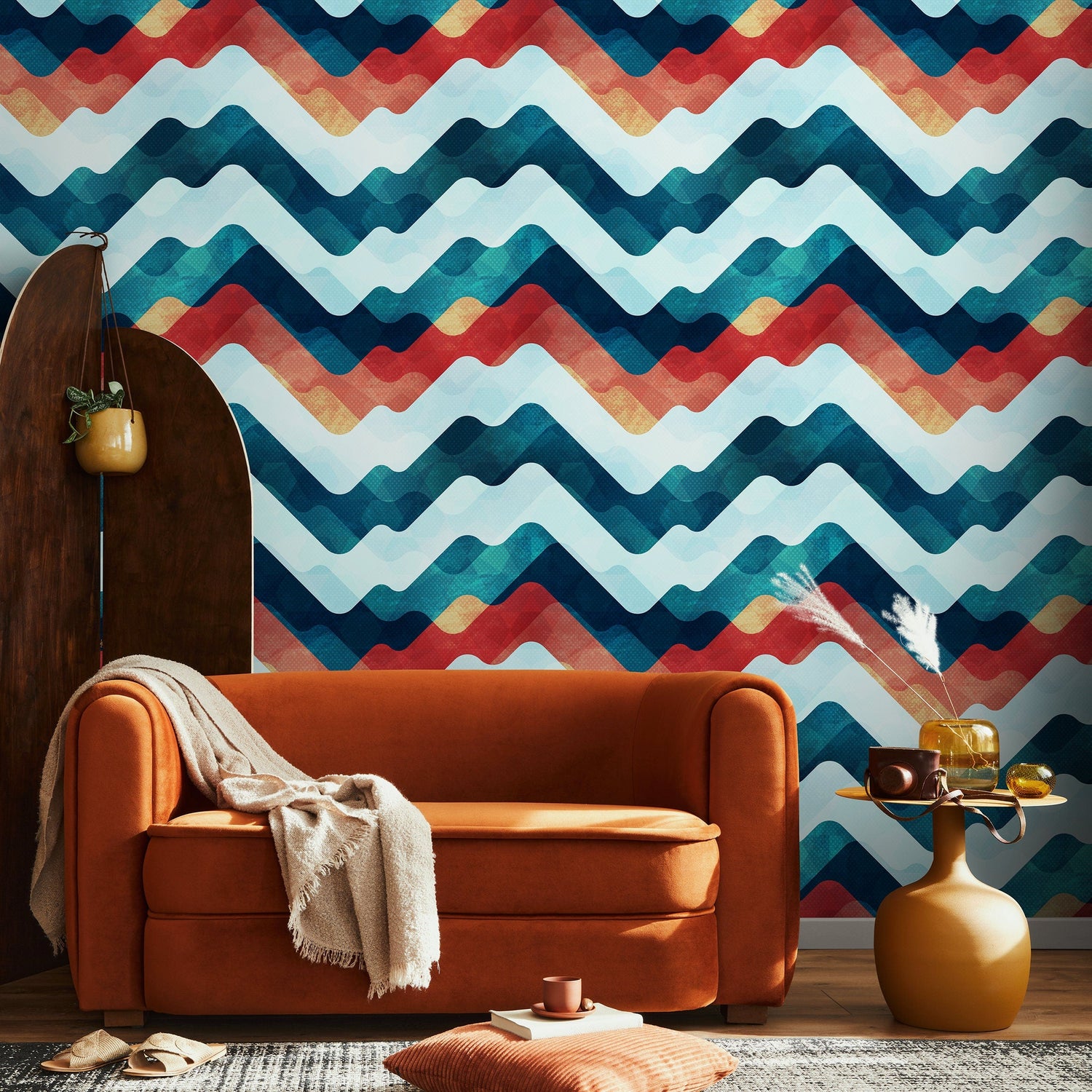 Wallpaper Peel and Stick Wallpaper Removable Wallpaper Home Decor Wall Art Wall Decor Room Decor / Colorful Abstract Wallpaper - A054