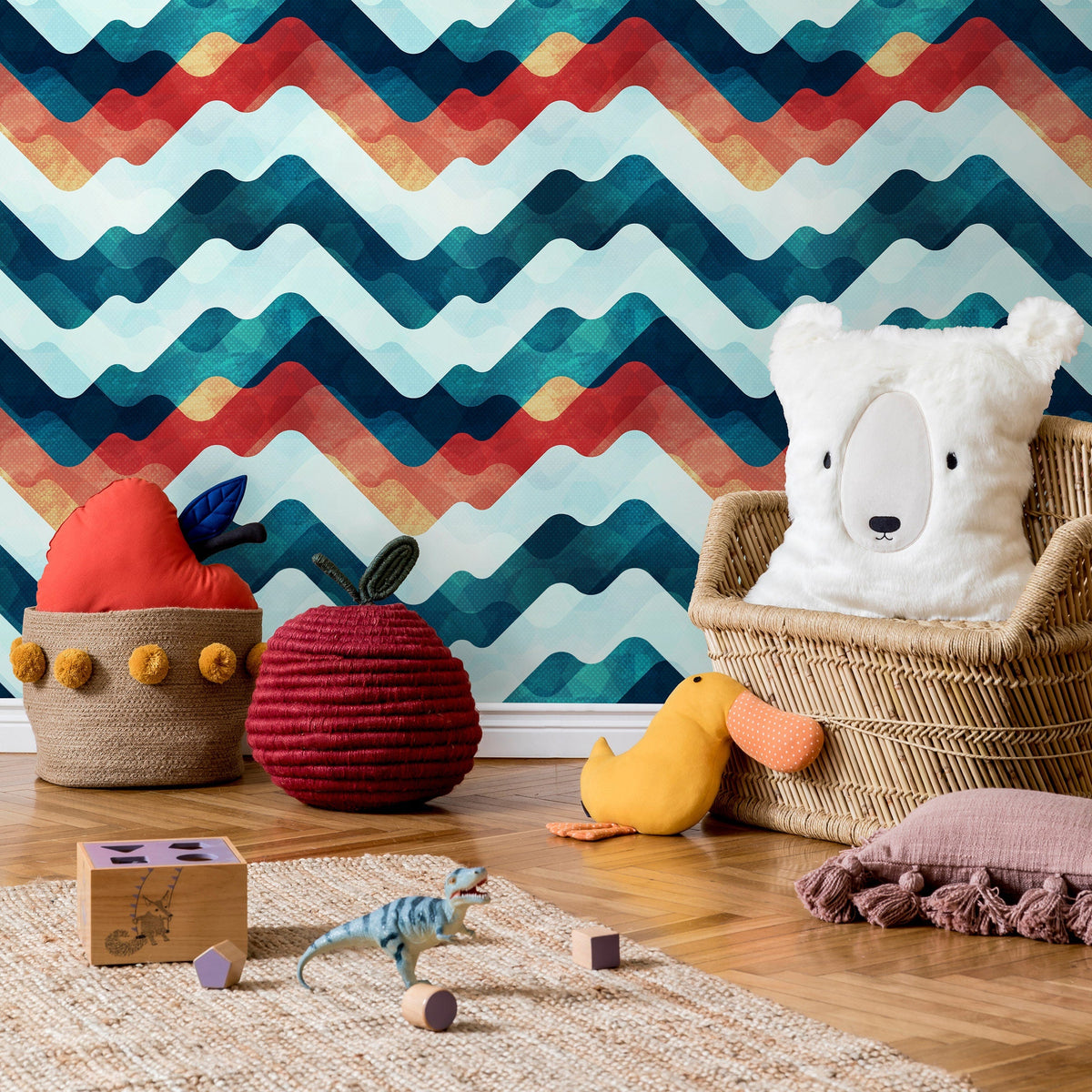 Wallpaper Peel and Stick Wallpaper Removable Wallpaper Home Decor Wall Art Wall Decor Room Decor / Colorful Abstract Wallpaper - A054