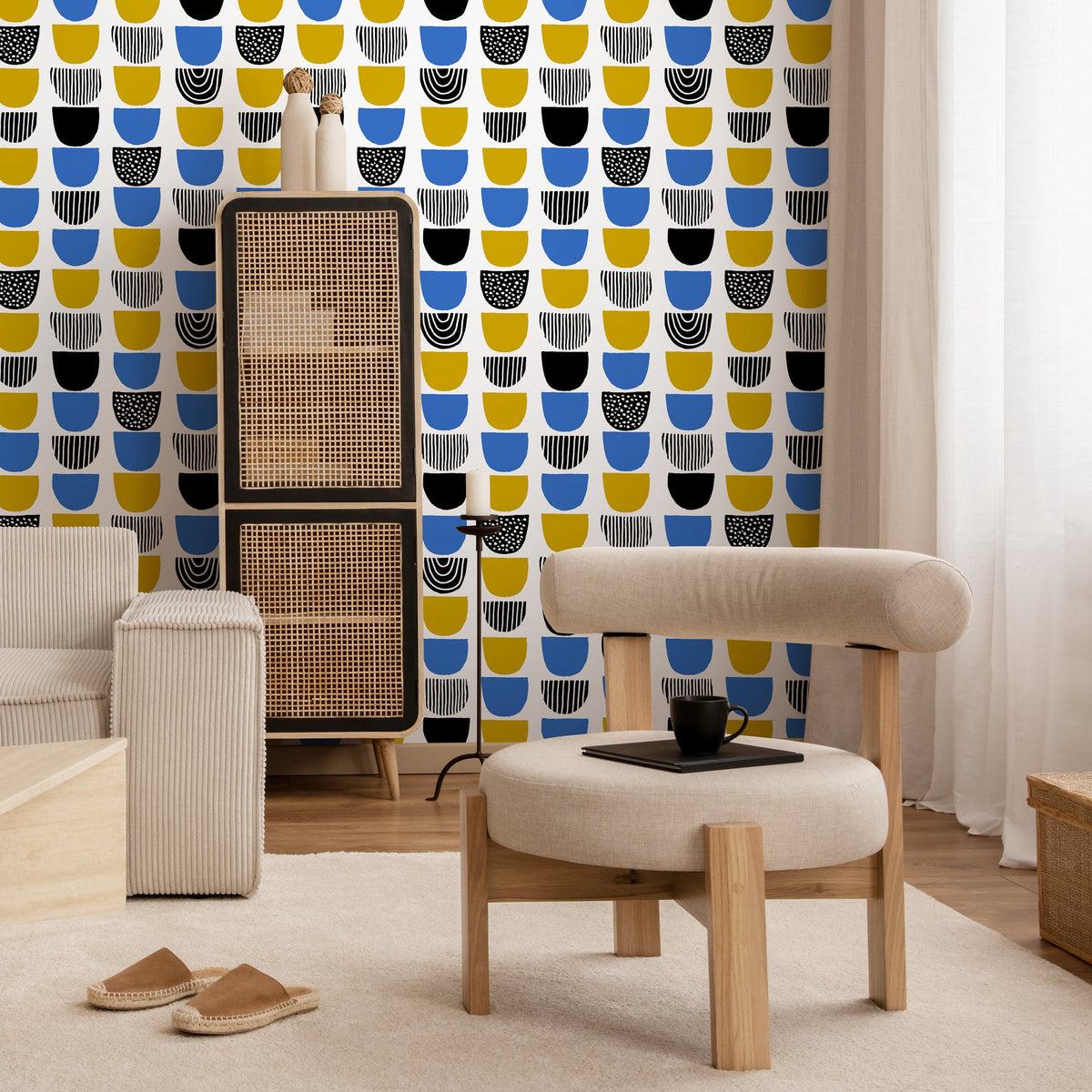 Spots Wallpaper - Removable Wallpaper Peel and Stick Wallpaper Wall Paper Wall Mural - B366