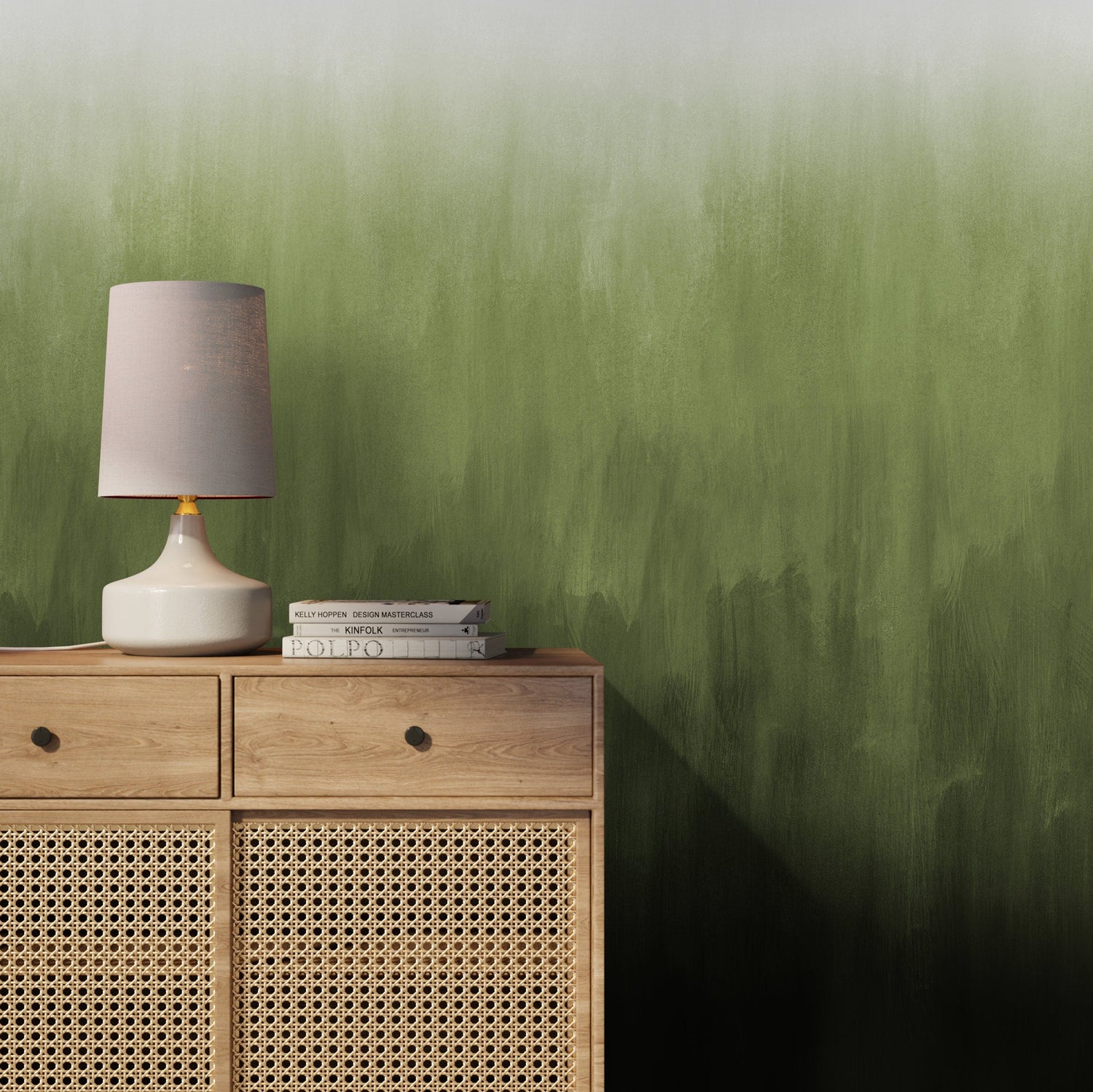 Wallpaper Peel and Stick Wallpaper Removable Wallpaper Home Decor Wall Art Wall Decor Room Decor / Green Abstract Ombre Wallpaper - X160