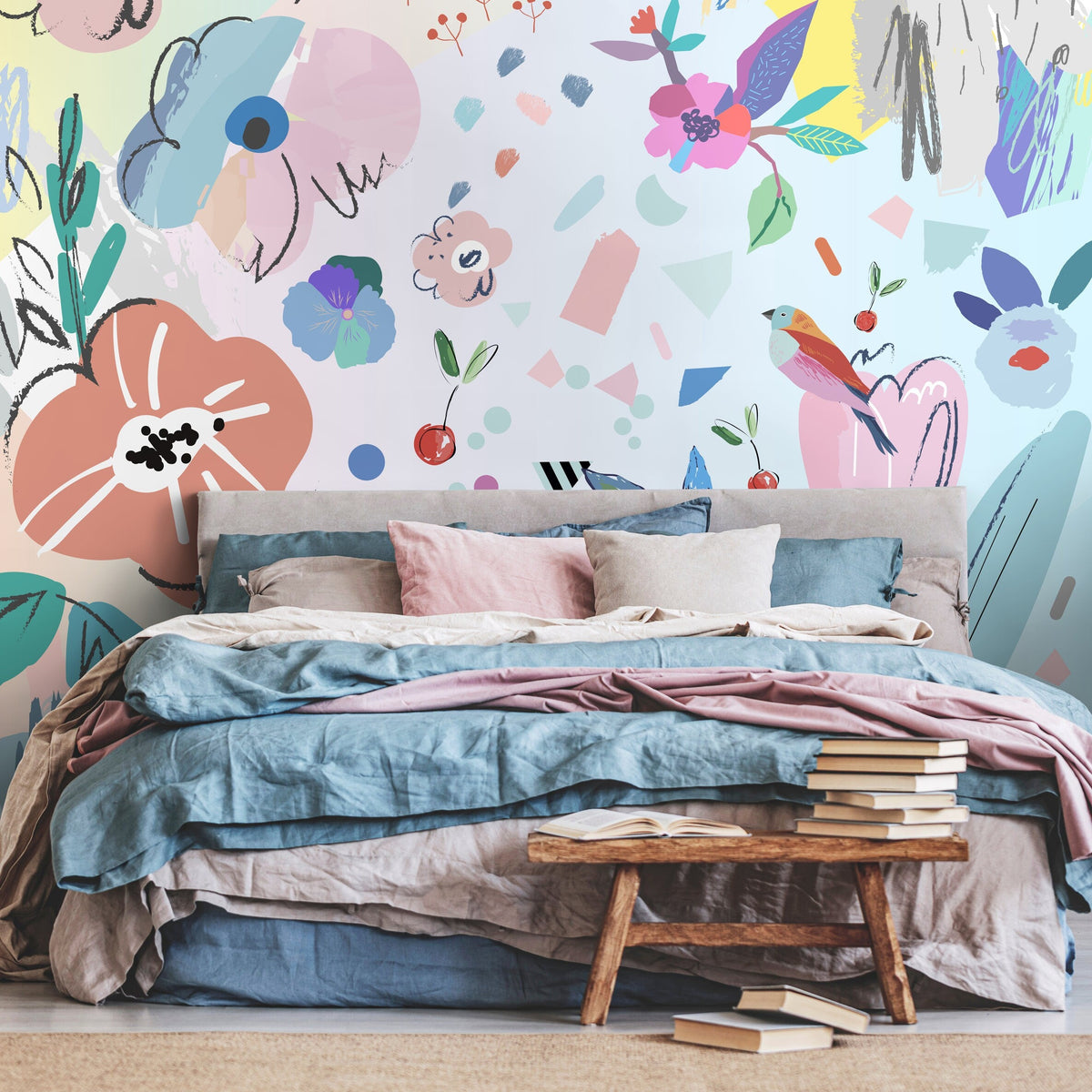 Wallpaper Removable Wallpaper Peel and Stick Wallpaper Wall Decor Home Decor Wall Art Printable Wall Art Room Decor Wall Prints - B176