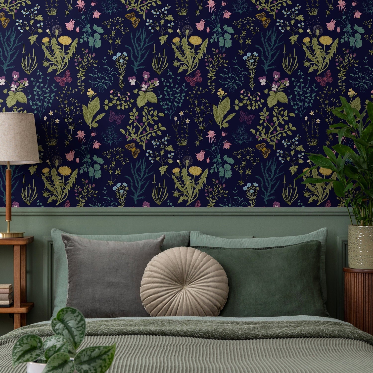 Removable Wallpaper Peel and Stick Wallpaper Wall Paper Wall Mural - Dandelion - Floral Wallpaper - B506