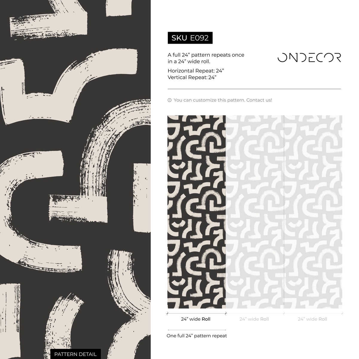 Lavender Color Brush Stroke Labyrinth Pattern Wallpaper / Minimal design abstract pattern Traditional or Removable Wallpaper - E092