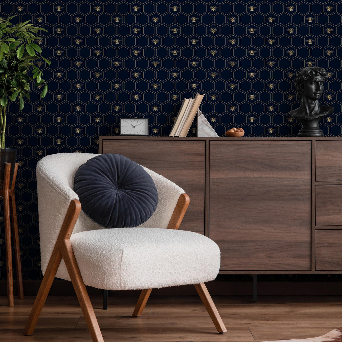 Dining Room Wallpaper Honeycomb Wallpaper For Dining Room Faux Gold Wallpaper Peel And Stick Gold Wallpaper Bee Wallpaper Deco Wall - E076