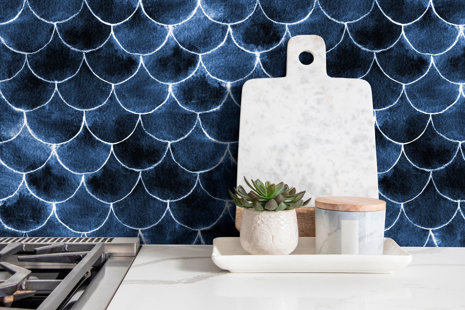 Removable Wallpaper Peel and Stick Wallpaper Wall Paper Wall Mosaico Tiles Wallpaper Watercolor Wallpaper Watercolor Print - X089