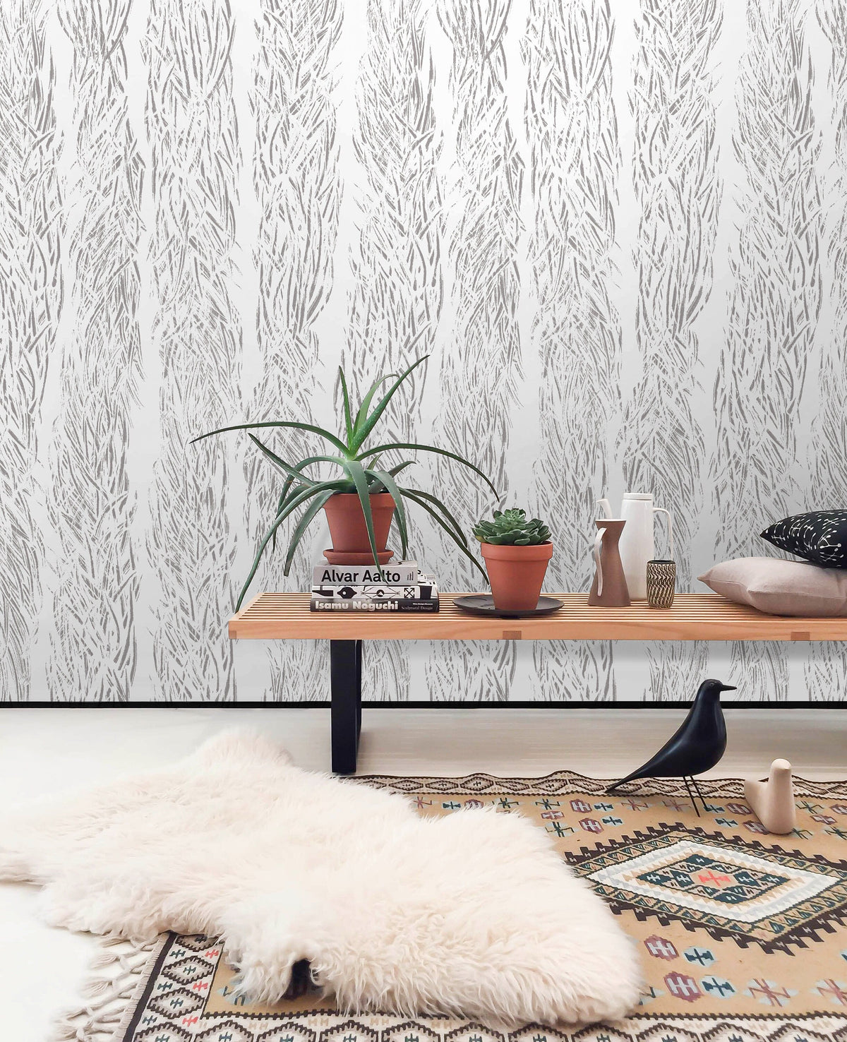 Temporary Wallpaper Nursery Decor Removable Wallpaper Peel and Stick Geometric Wallpaper Wall Mural Cute Wallpaper - X069
