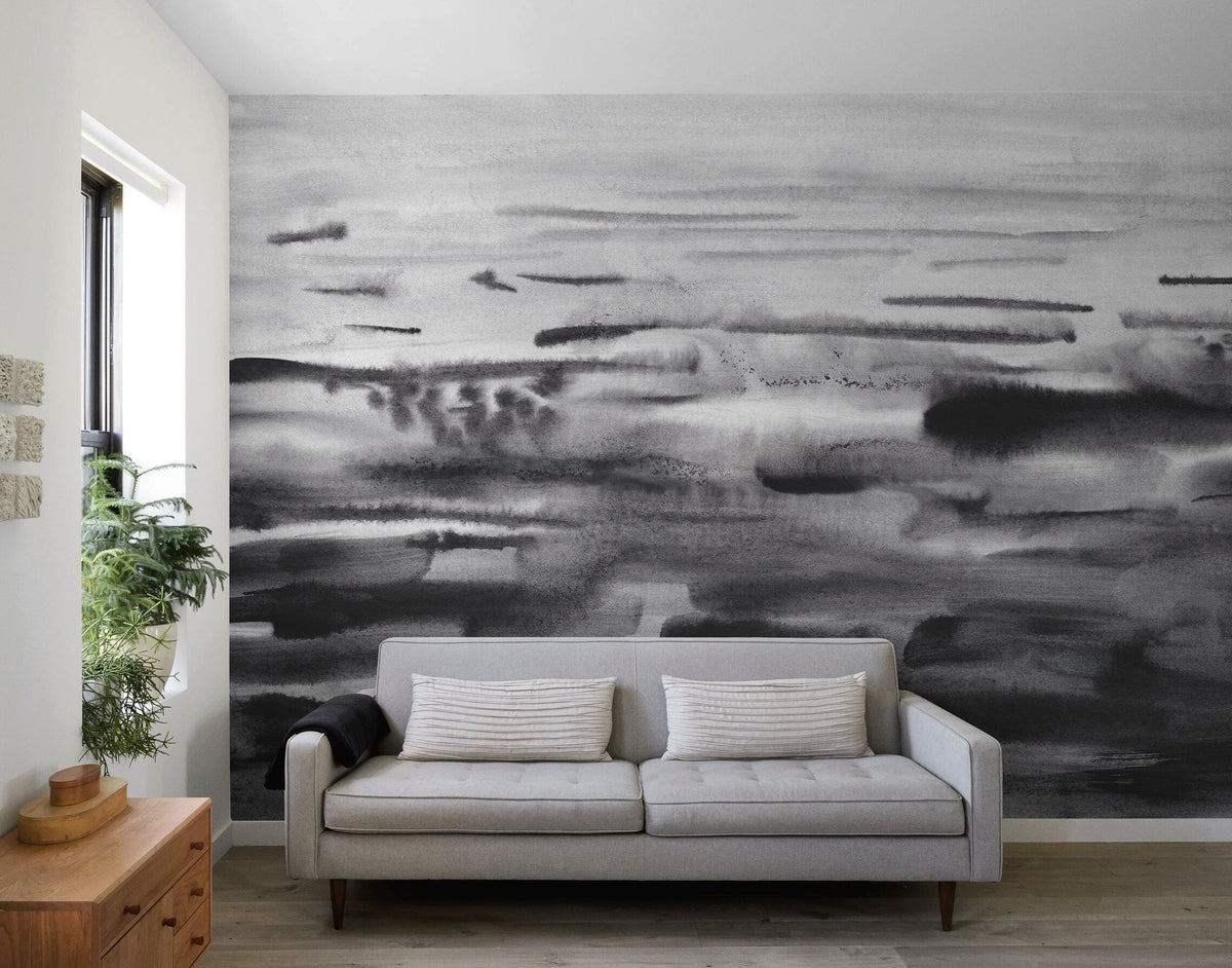 Wallpaper Peel and Stick Wallpaper Removable Wallpaper Home Decor Wall Art Wall Decor Room Decor / Abstract Black and White Wallpaper - X161