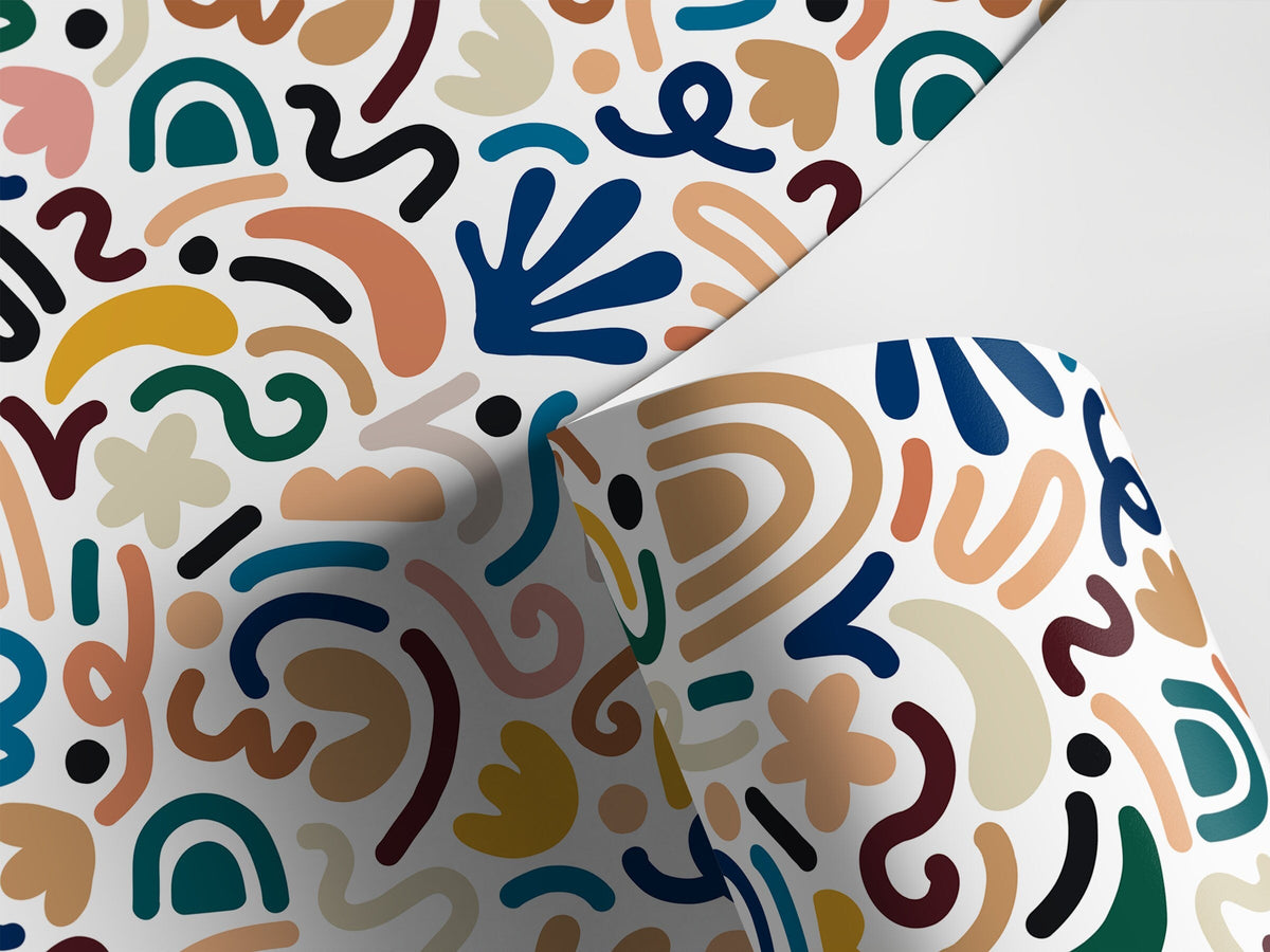 Colorful Matisse Style Wallpaper / Peel and Stick Wallpaper Removable Wallpaper Home Decor Wall Art Wall Decor Room Decor - D193