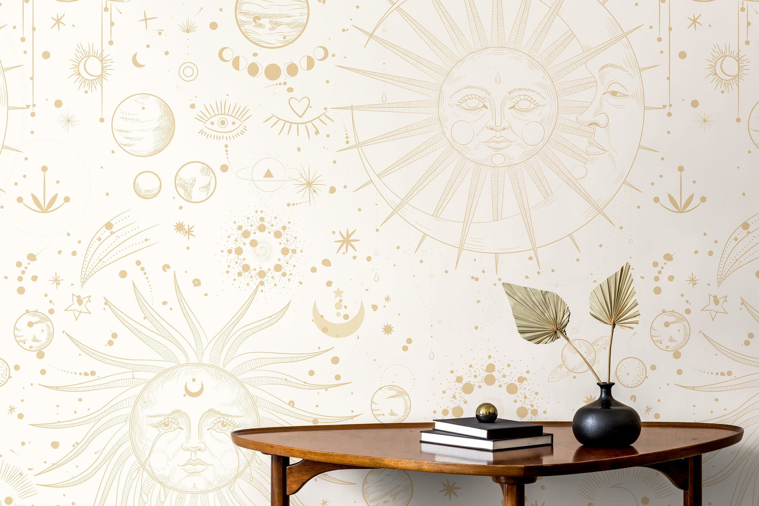 Aesthetic Celestial Wallpaper / Peel and Stick Wallpaper Removable Wallpaper Home Decor Wall Art Wall Decor Room Decor - D341