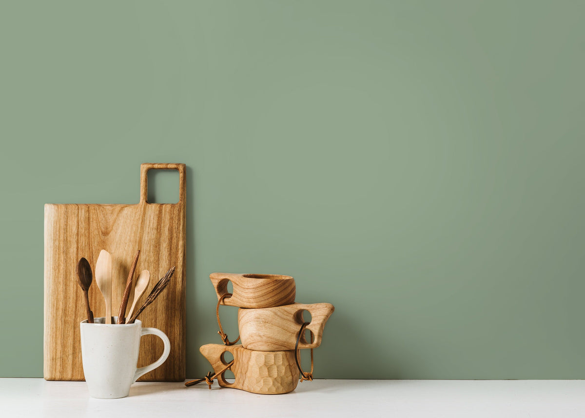 Laurel Green Wallpaper / Solid Color / Peel and Stick Wallpaper Removable Wallpaper Home Decor Wall Art Wall Decor Room Decor - D473