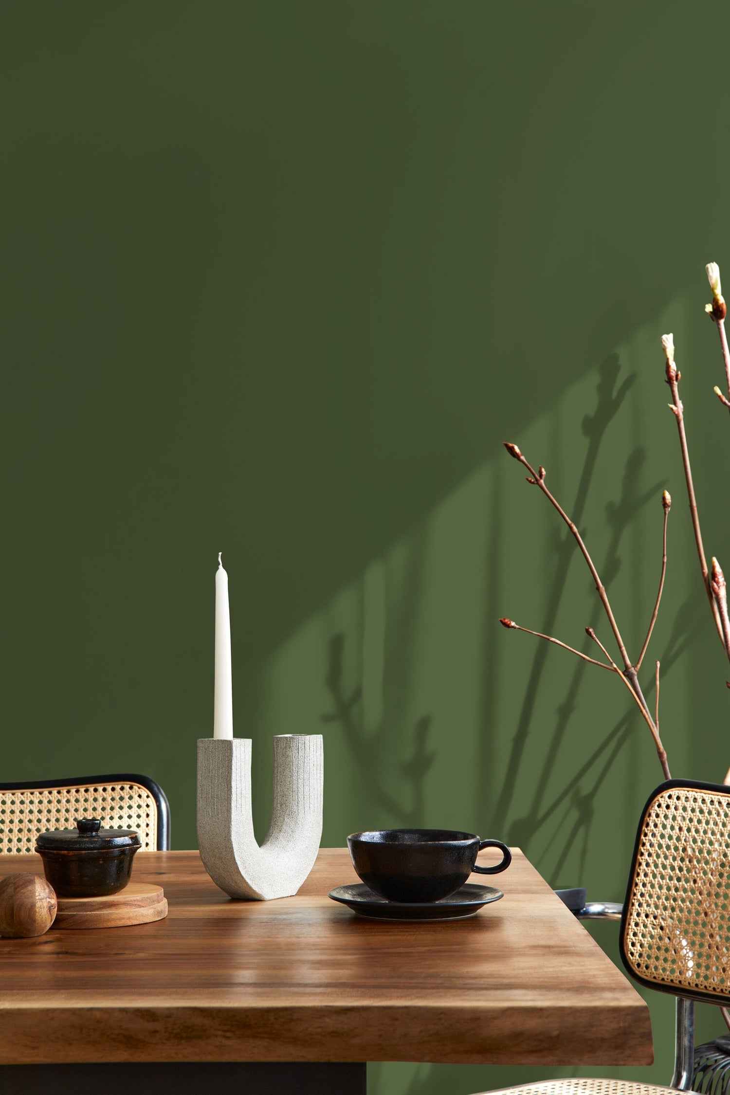 Dark Olive Wallpaper / Solid Color / Peel and Stick Wallpaper Removable Wallpaper Home Decor Wall Art Wall Decor Room Decor - D437