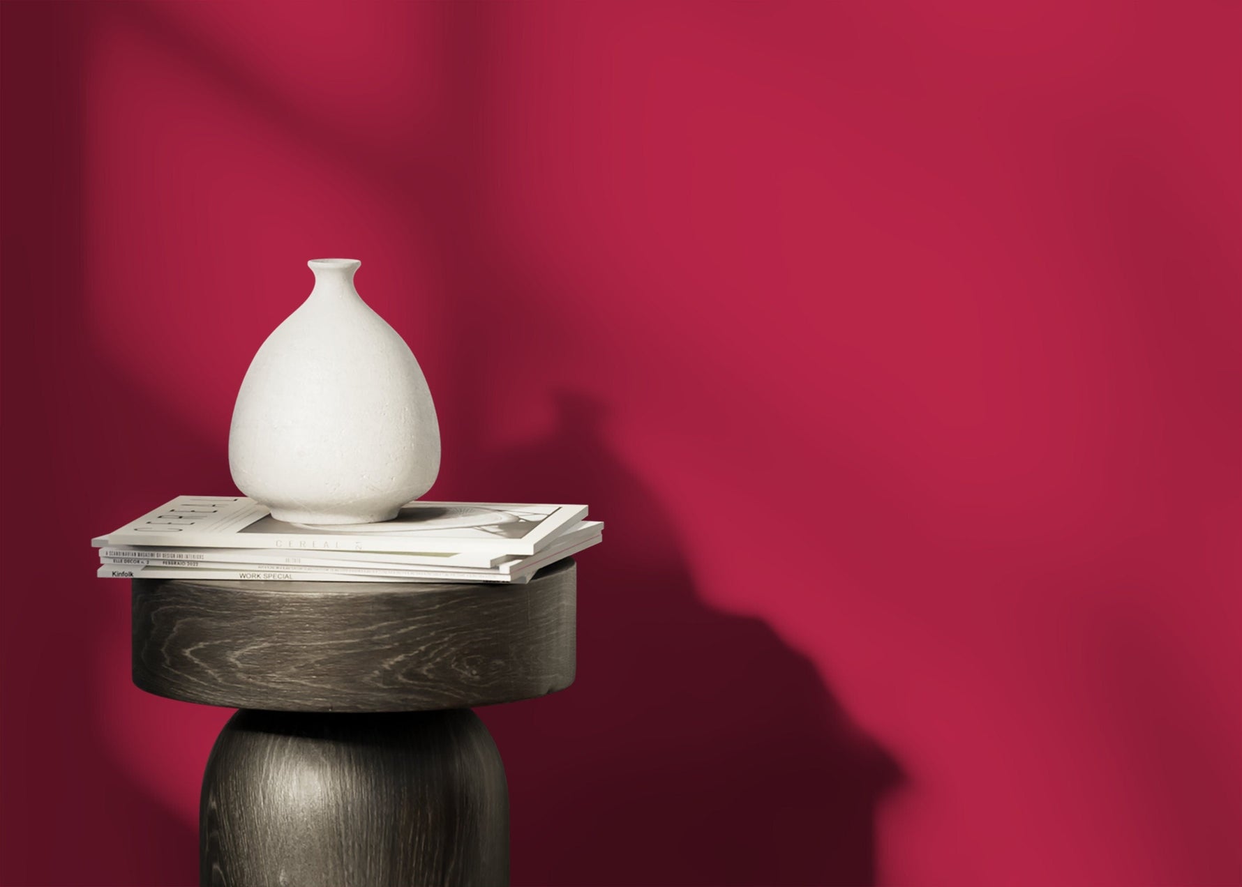 Bright Maroon Wallpaper / Solid Color / Peel and Stick Wallpaper Removable Wallpaper Home Decor Wall Art Wall Decor Room Decor - D455