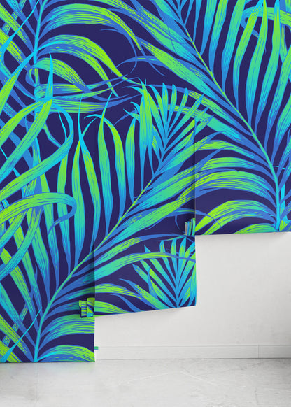 Leaves Wallpaper - Removable Wallpaper Peel and Stick Wallpaper Wall Paper Wall - B378