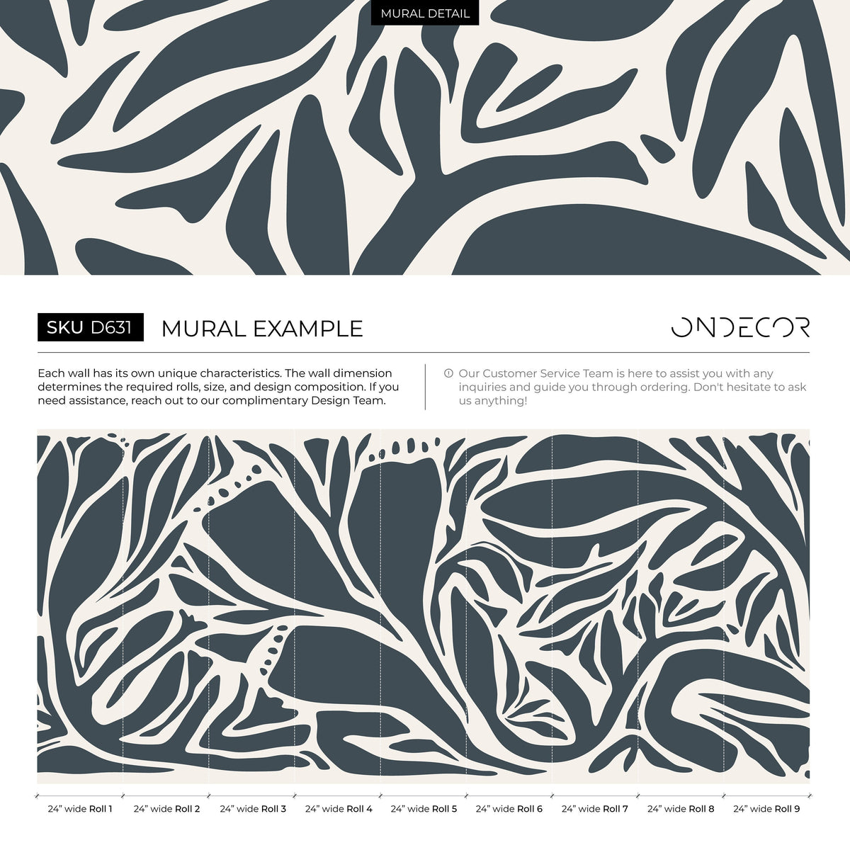 Dark Grey Abstract Art Wallpaper Large Modern Wallpaper Peel and Stick and Traditional Wallpaper - D631