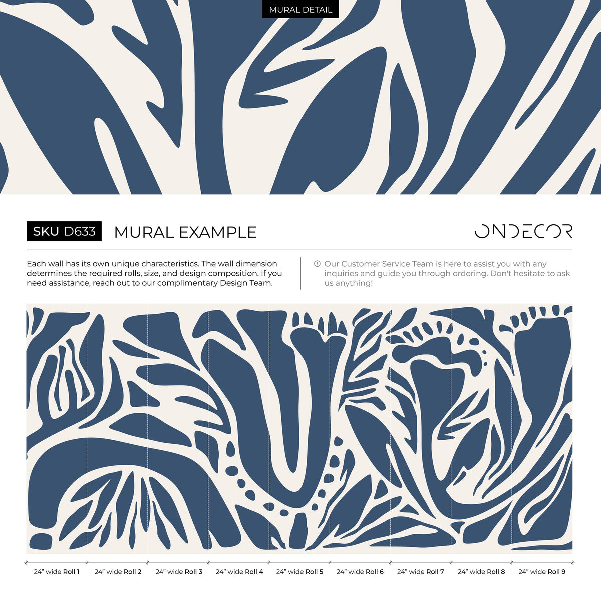 Dark Blue and Beige Abstract Wallpaper Large Modern Wallpaper Peel and Stick and Traditional Wallpaper - D633