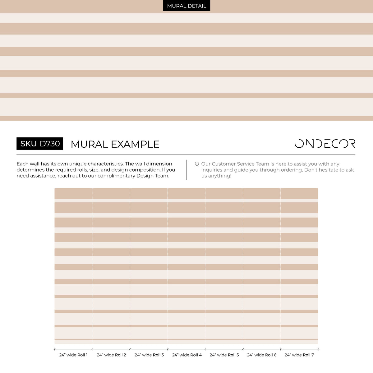 Neutral Striped Wallpaper Modern Wallpaper Peel and Stick and Traditional Wallpaper - D730