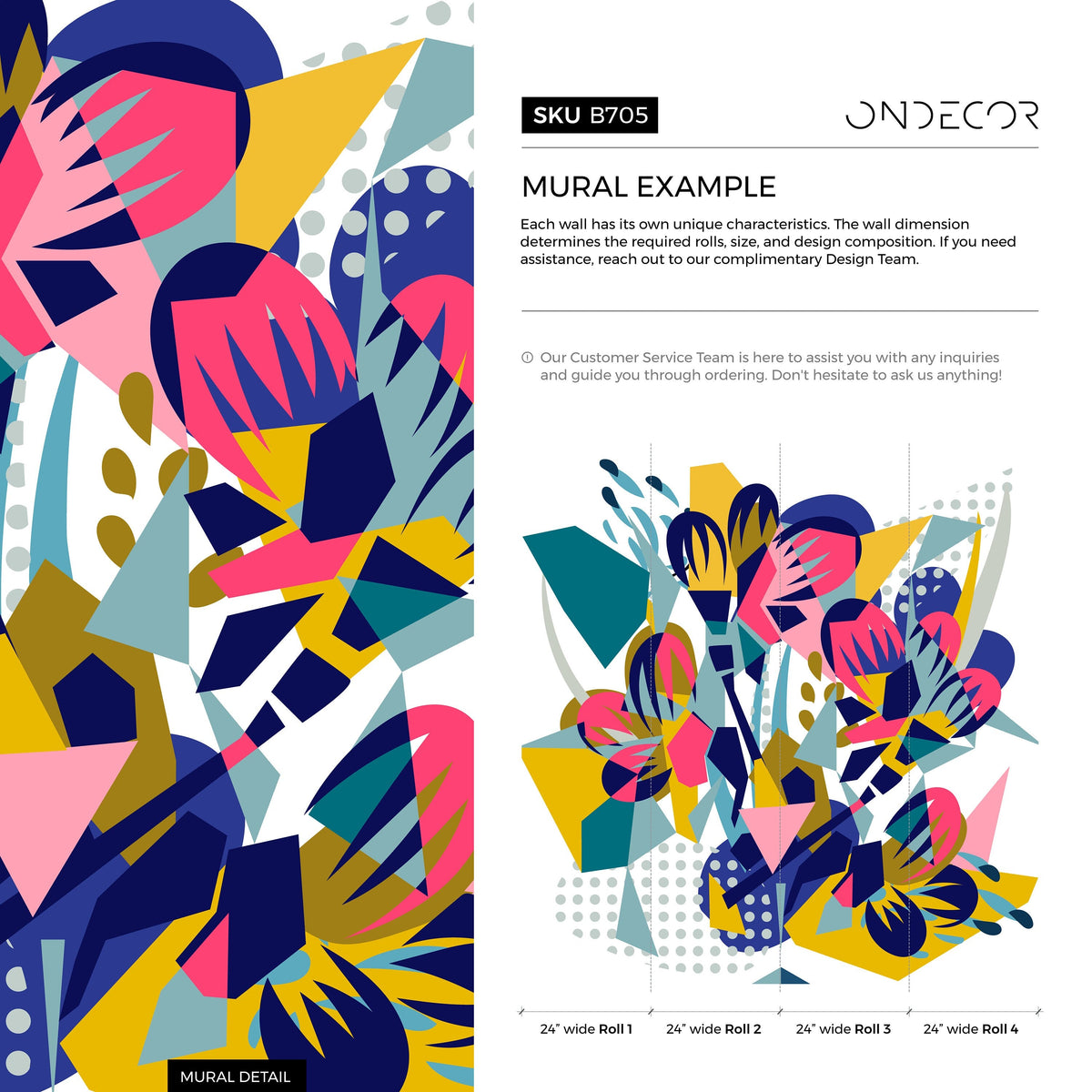 Contemporary Mural Wallpaper Removable Wallpaper Wall Decor Home Decor Wall Art Printable Wall Art Room Decor Wall Prints Wall Hanging - B705