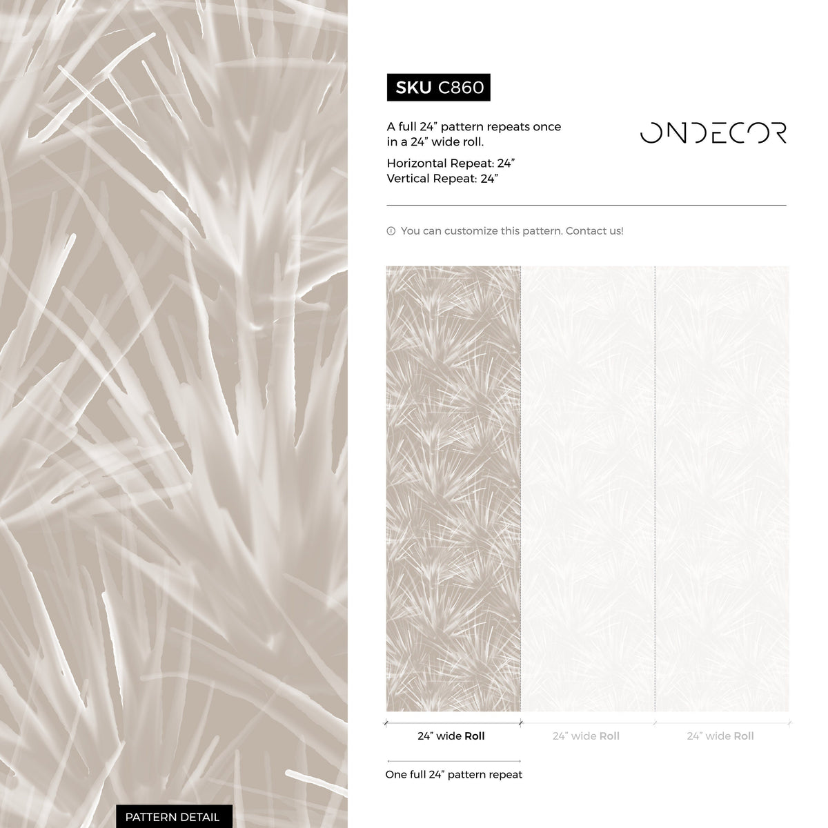 Beige Boho Dandelion Wallpaper / Peel and Stick Wallpaper Removable Wallpaper Home Decor Wall Art Wall Decor Room Decor - C860