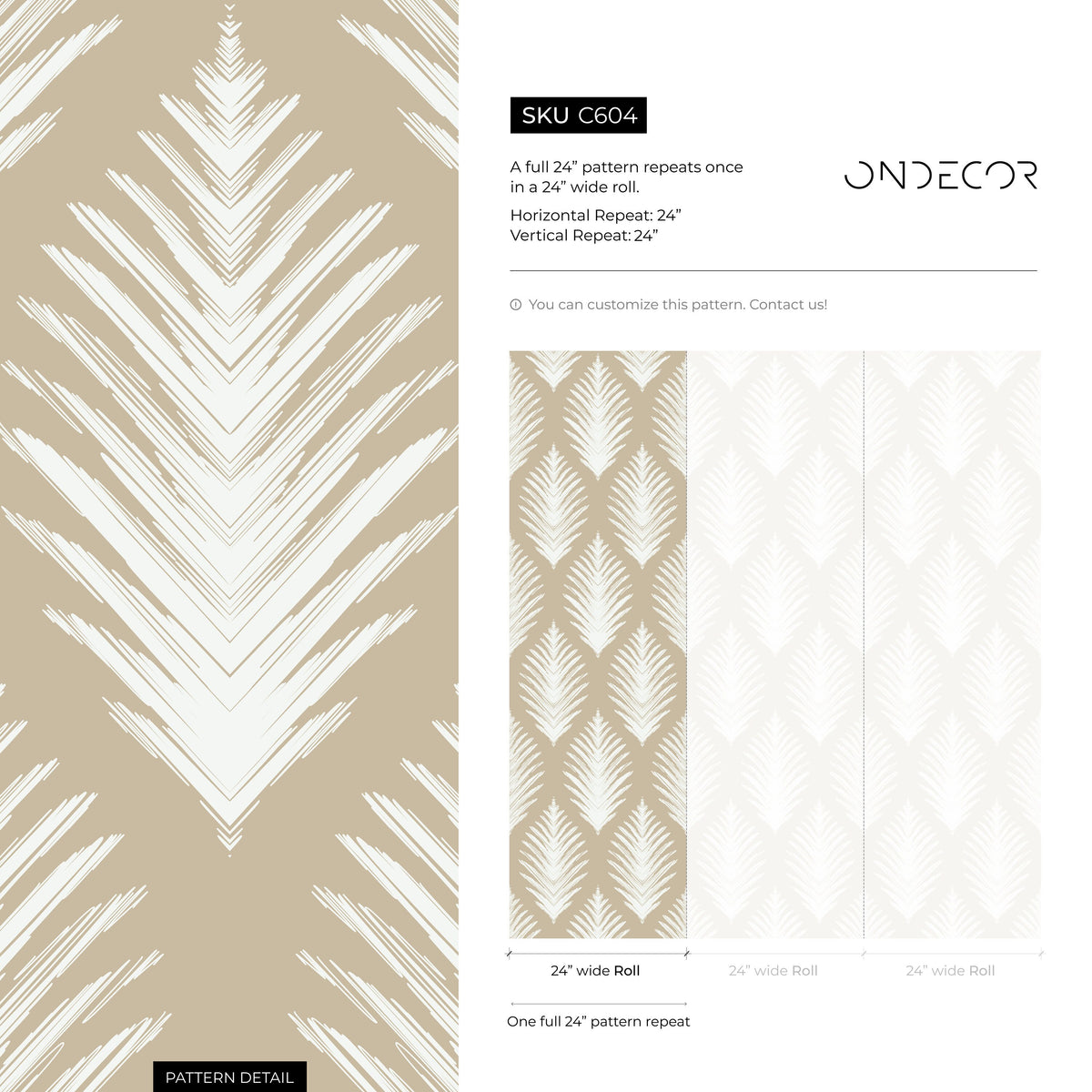 Wallpaper Peel and Stick Wallpaper Removable Wallpaper Home Decor Wall Art Wall Decor Room Decor / Beige Organic Leaf Wallpaper - C604