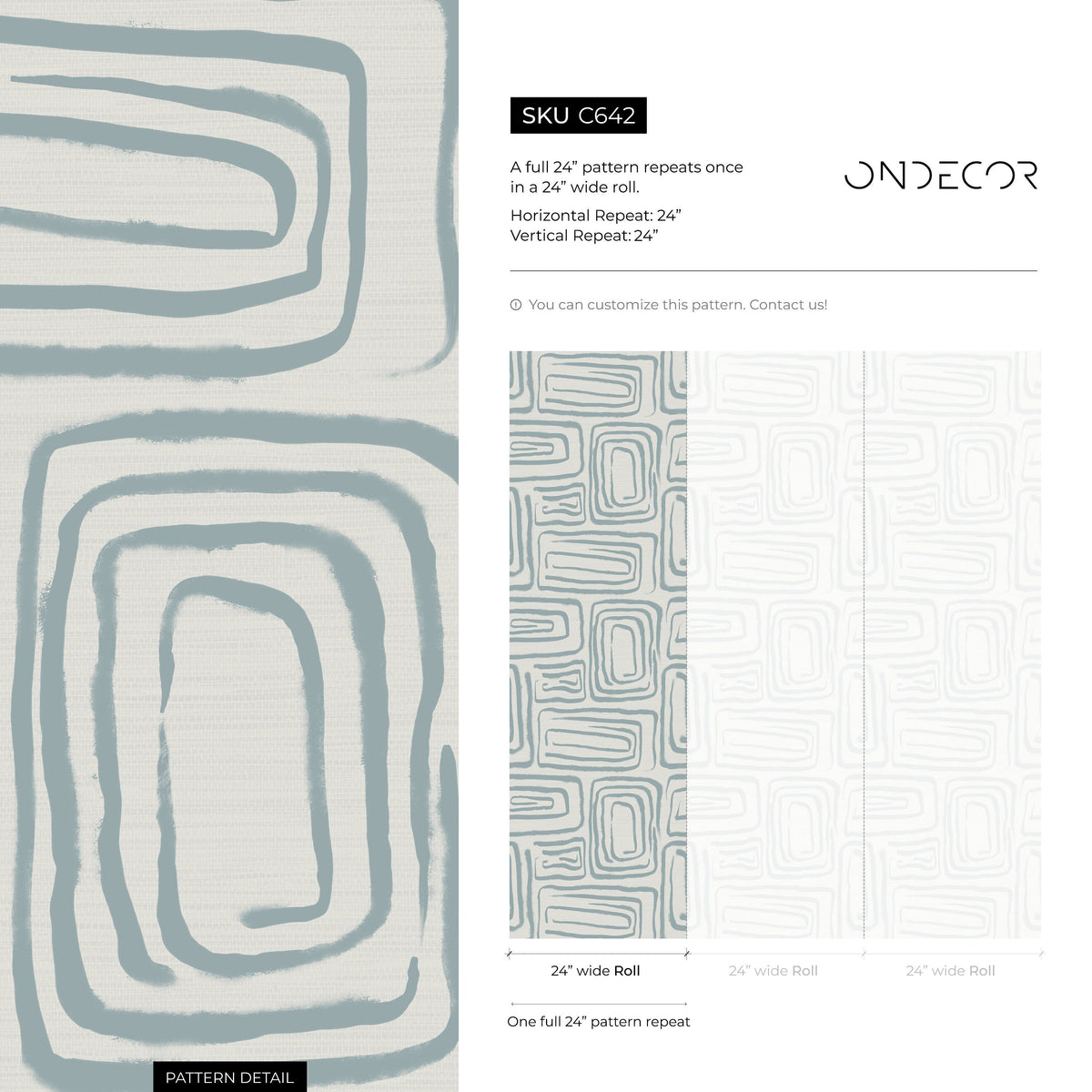 Light Blue Brush Wallpaper / Peel and Stick Wallpaper Removable Wallpaper Home Decor Wall Art Wall Decor Room Decor - C642