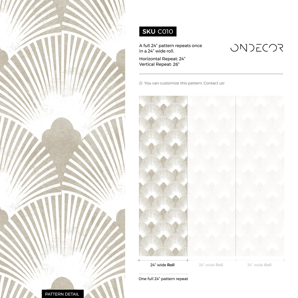 Deco Fanfare Wallpaper - C010