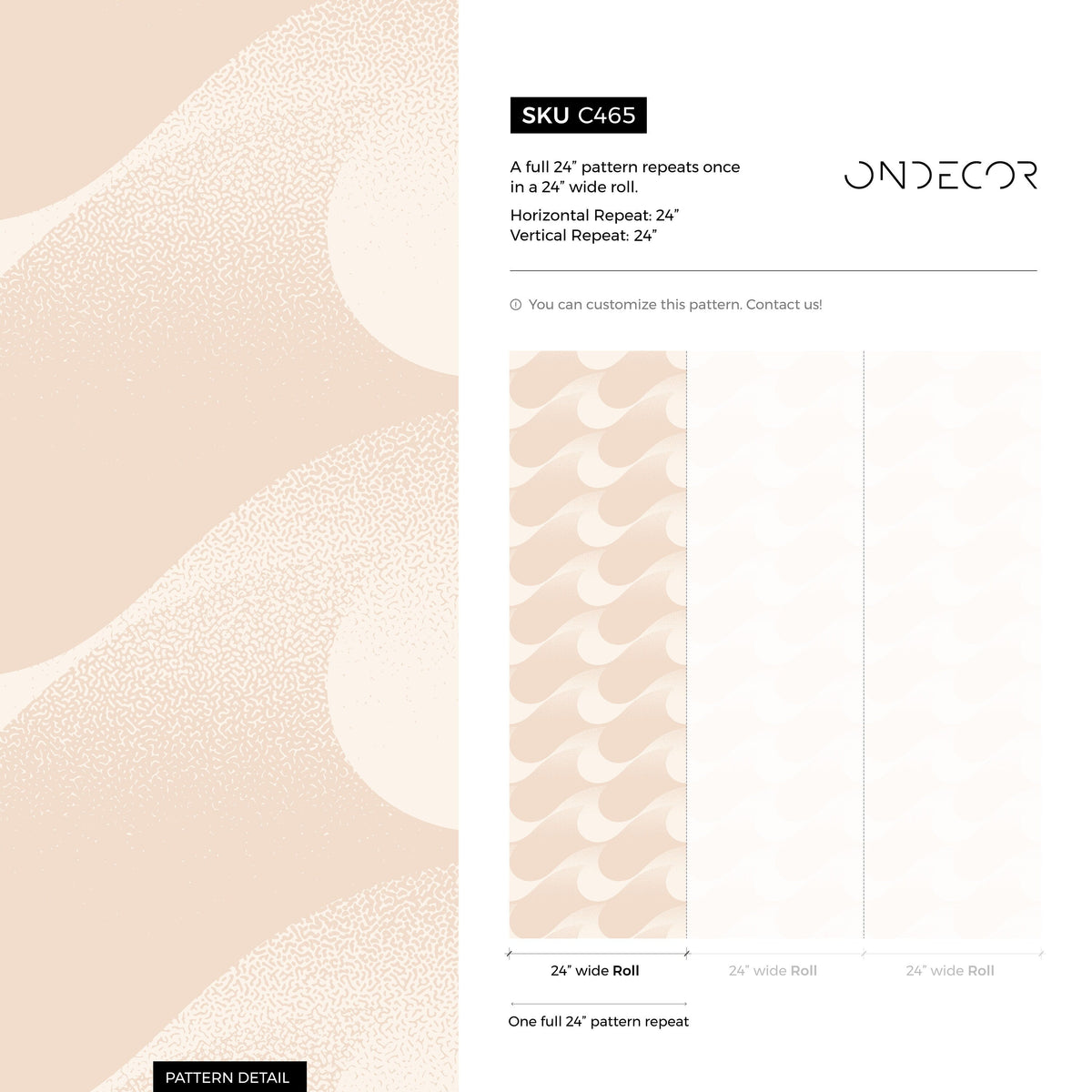 Wallpaper Peel and Stick Wallpaper Removable Wallpaper Home Decor Wall Art Wall Decor Room Decor / Minimalist Waves Wallpaper - C465