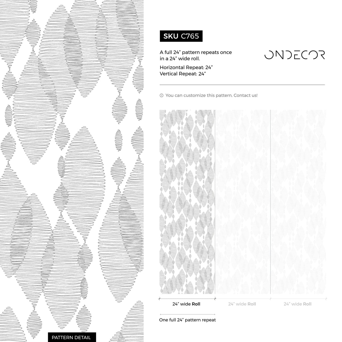 Gray Abstract Modern Wallpaper / Peel and Stick Wallpaper Removable Wallpaper Home Decor Wall Art Wall Decor Room Decor - C765