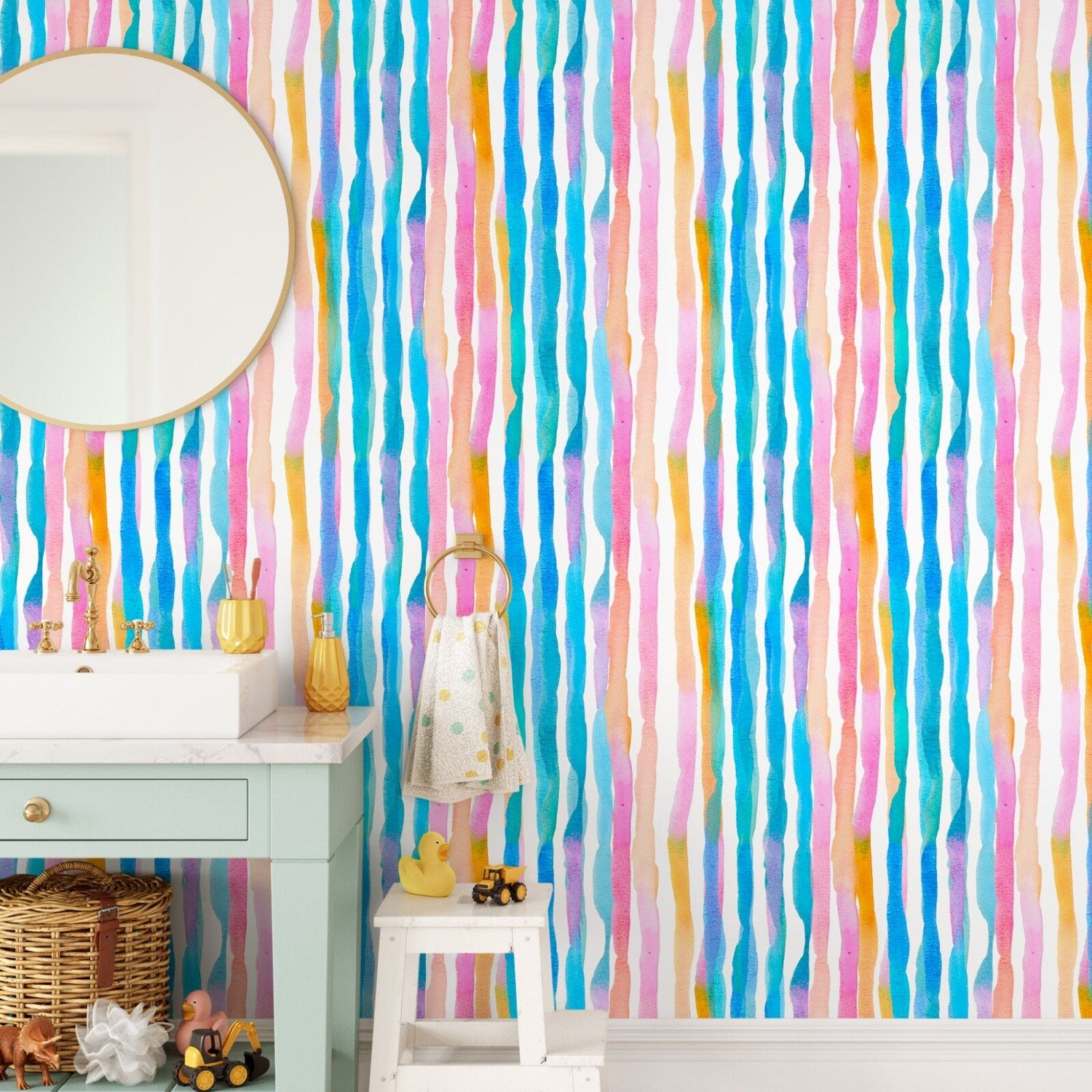 Colorful Wallpaper Removable Wallpaper Wall Decor Home Decor Wall Art Printable Wall Art Room Decor Wall Prints Wall Hanging - B664