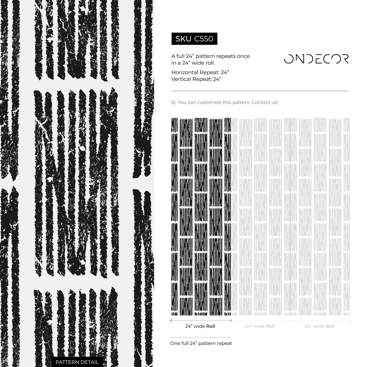 Wallpaper Peel and Stick Wallpaper Removable Wallpaper Home Decor Wall Art Wall Decor Room Decor / Black and Gray Geometric Wallpaper - C550