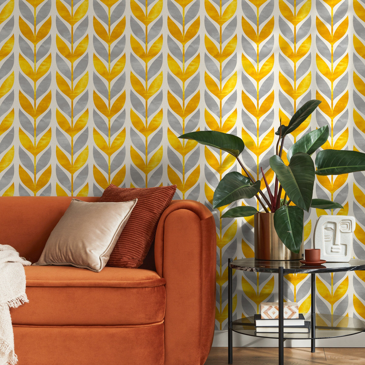 Scandinavian Style Pattern, Vintage Wallpaper, Self Adhesive Wall, Wall Covering, Peel and Stick Wallpaper, Wallpaper Covering - A179