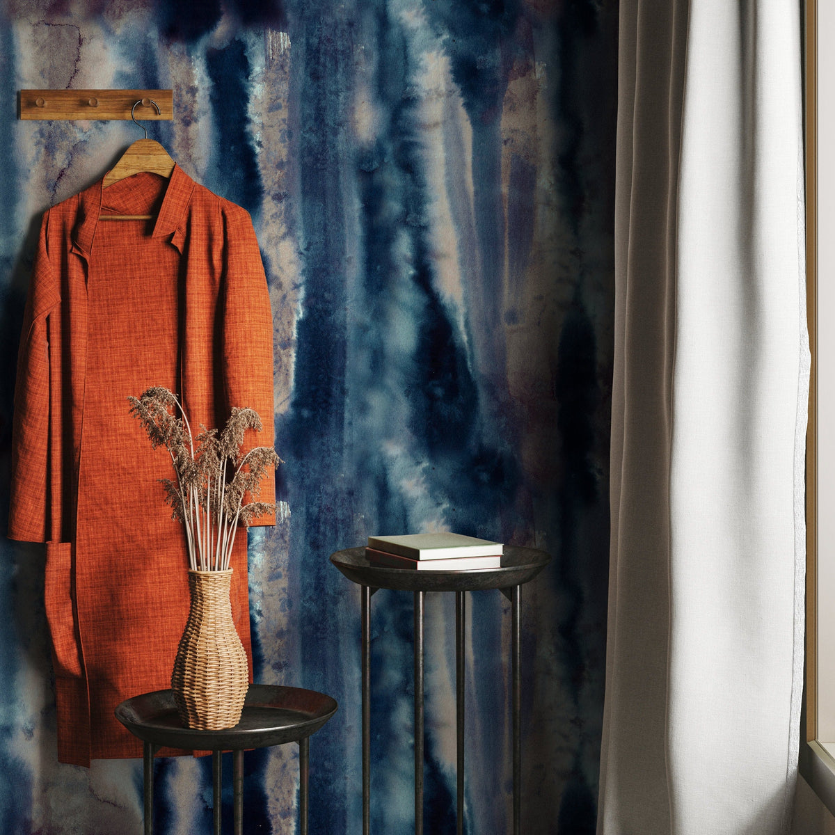 Self-adhesive Removable Wallpaper, Wallpaper, Peel and Stick Fabric Wallpaper, Wallpaper Opuntia - A405