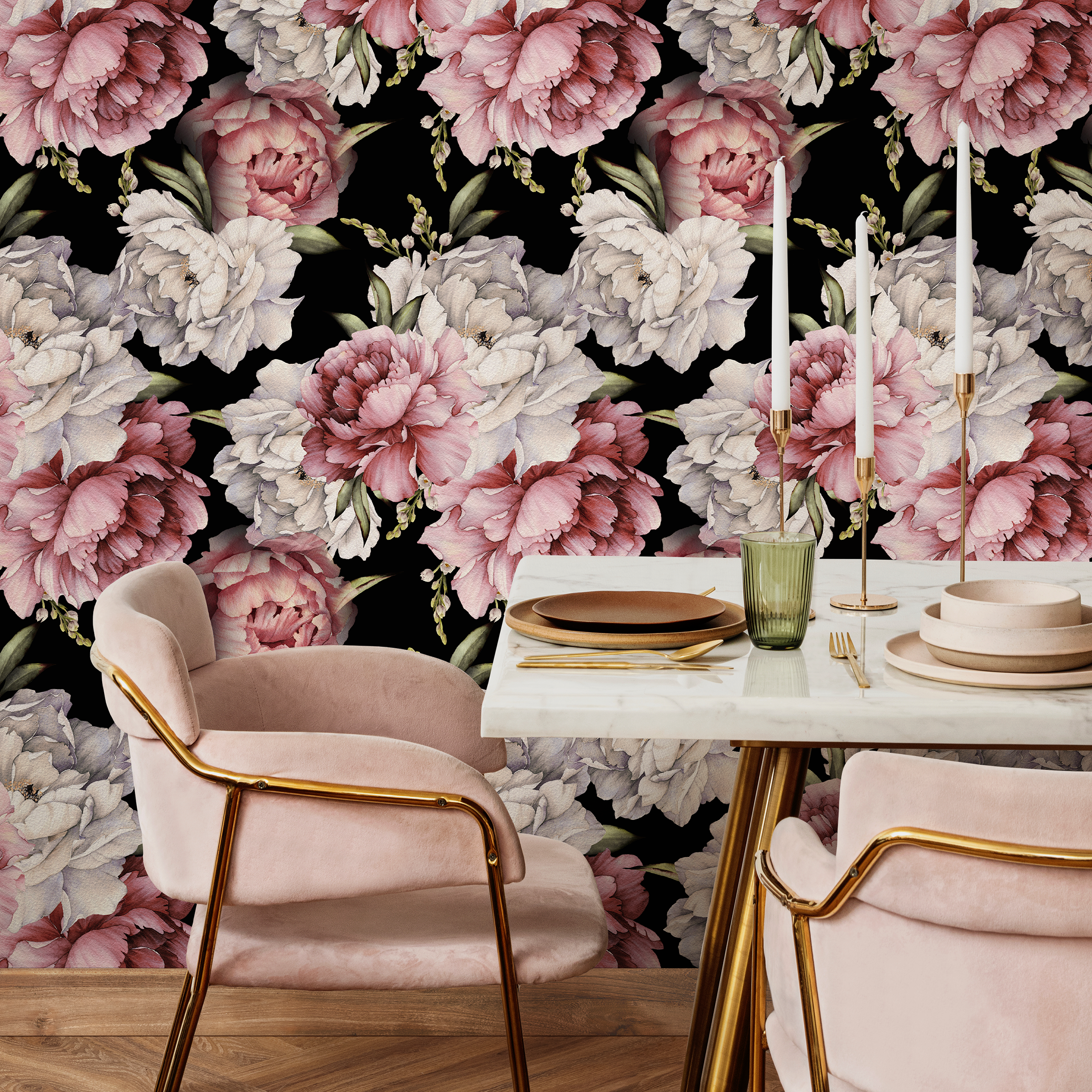 Black and Pink Wallpaper