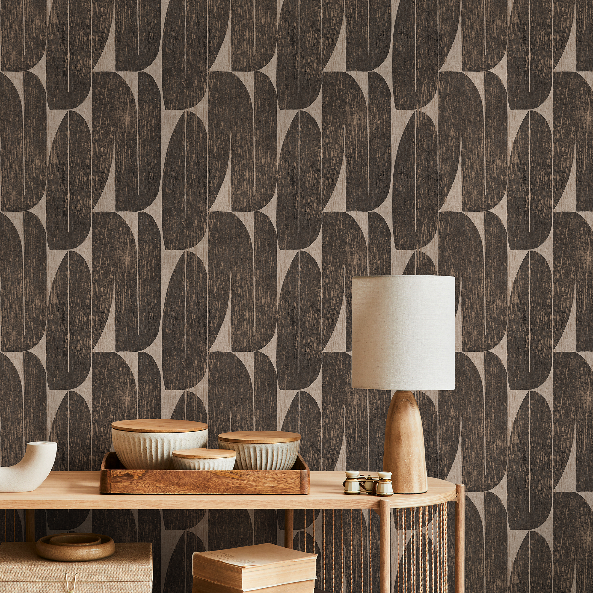 Dark Wood Wallpaper
