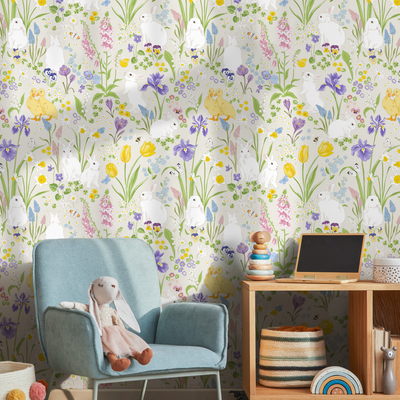 Whimsical Floral Wallpaper