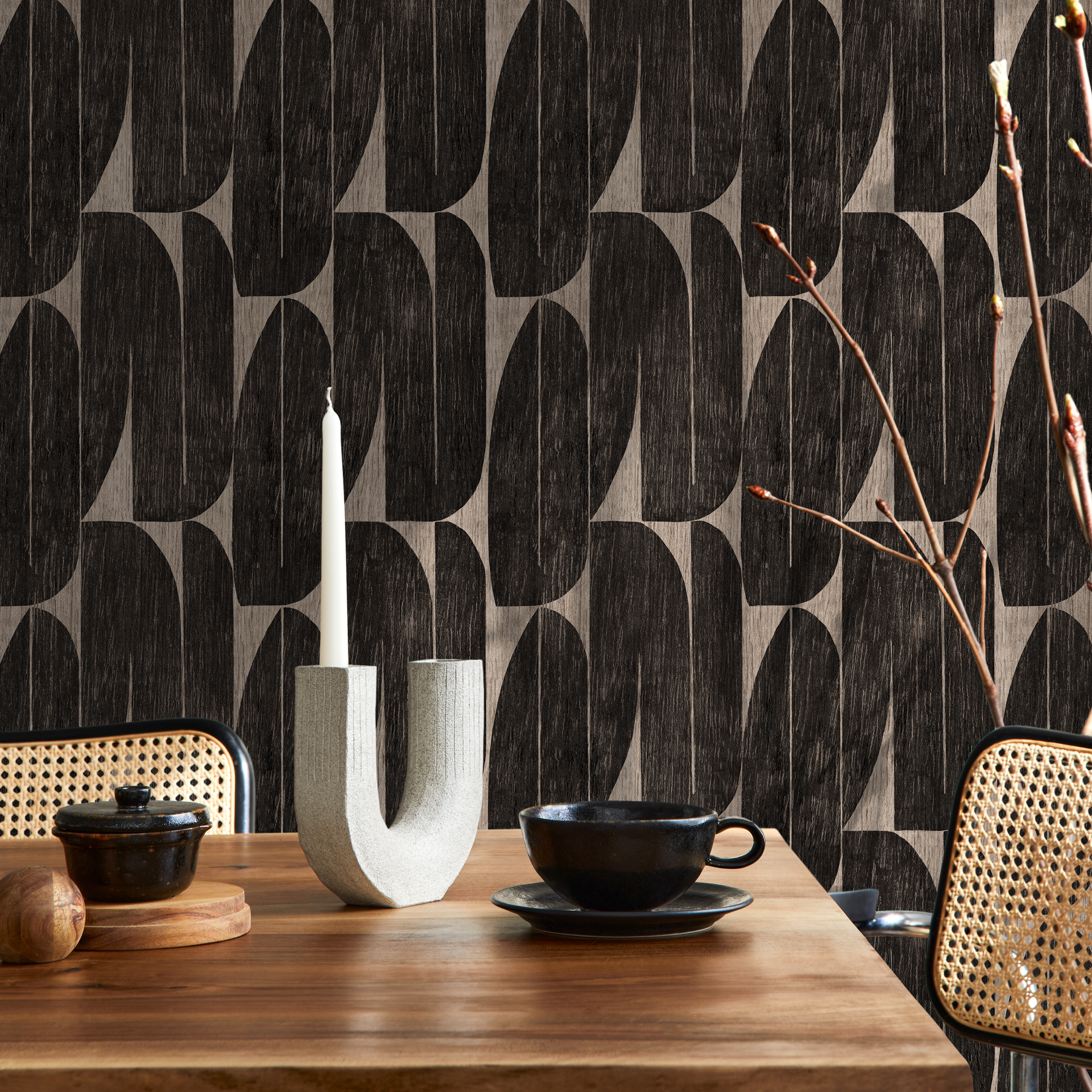 Mid Century Geometric Wallpaper