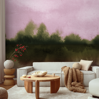 Pink and Green Wallpaper