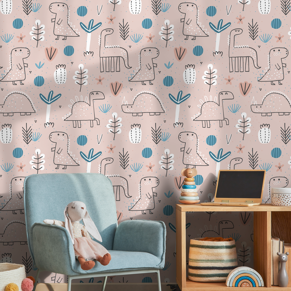 Aesthetic Cute Dinosaur Wallpaper