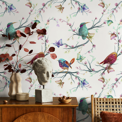 Bird And Butterfly Wallpaper