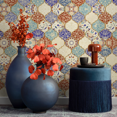 Peel And Stick Moroccan Wallpaper