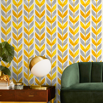 Gold And Gray Peel And Stick Wallpaper