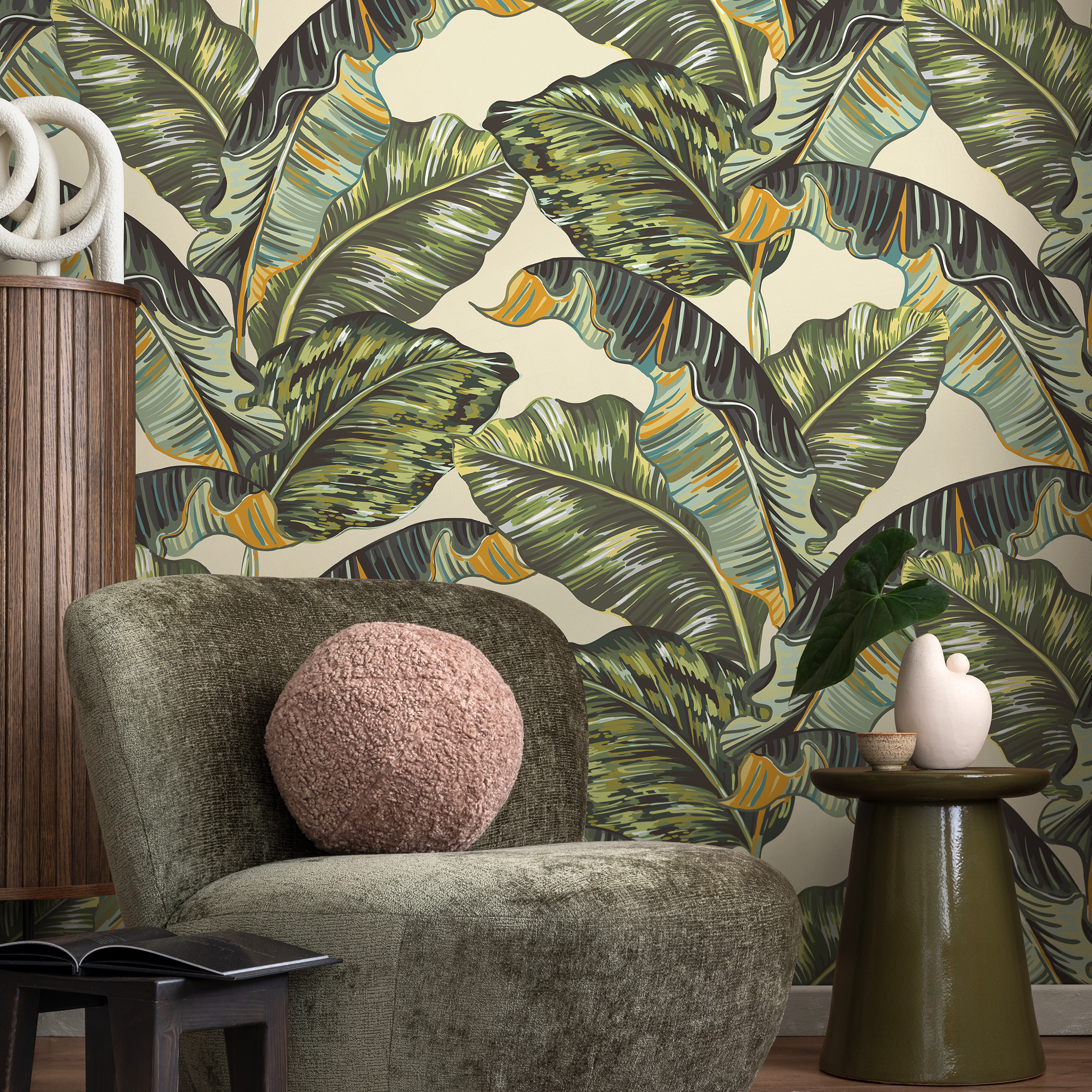 Green Wallpaper Leaves