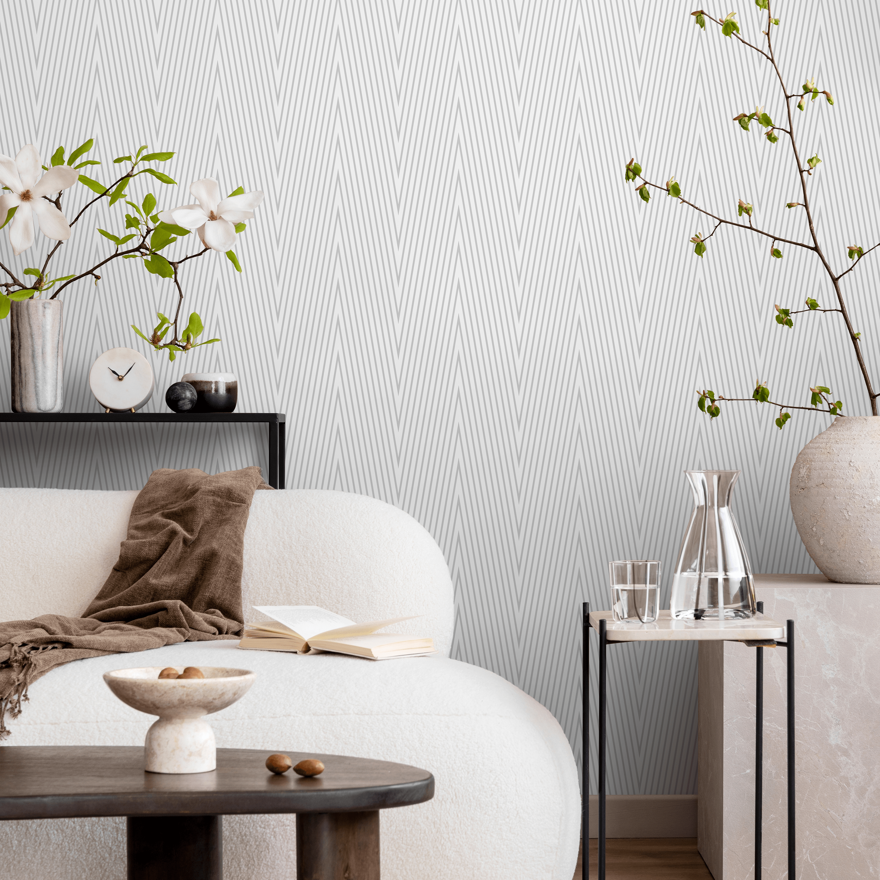 White Modern Wallpaper