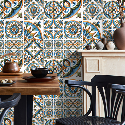 Mediterranean Tile Peel And Stick Wallpaper