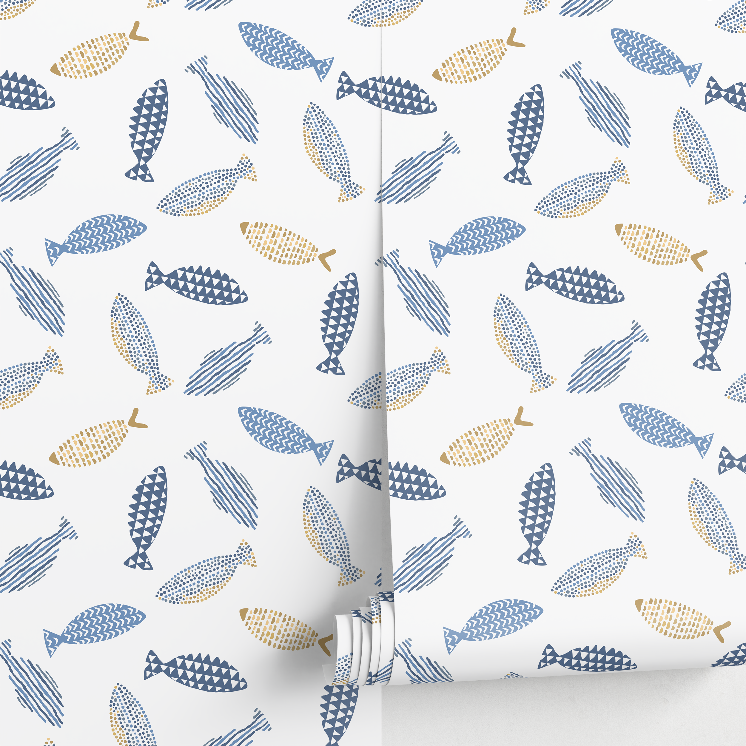 Coastal Wallpaper Bathroom
