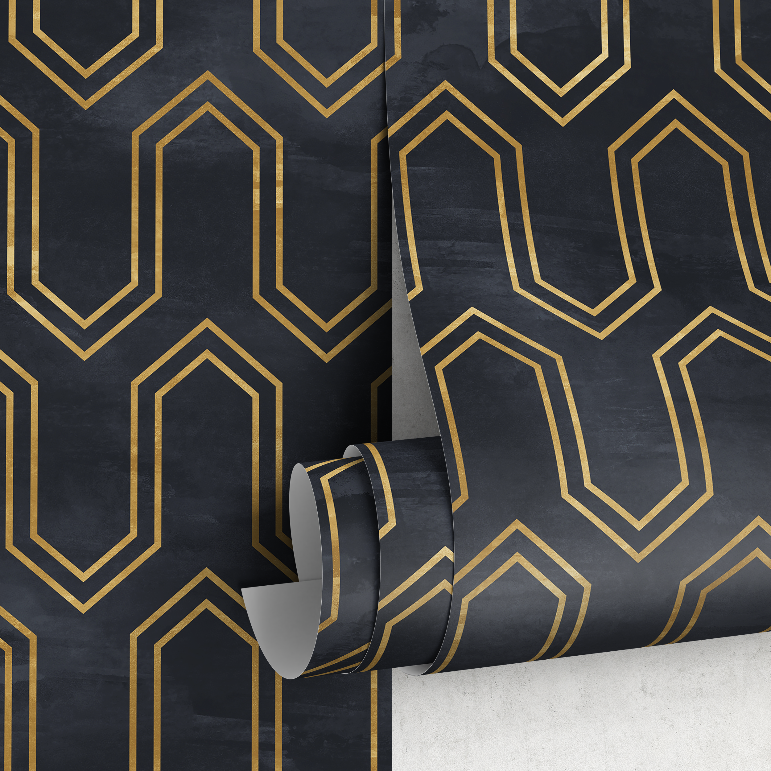 Dark Wallpaper Bathroom