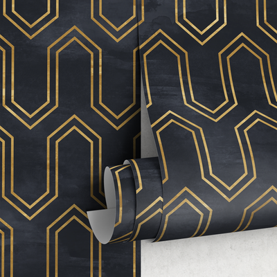 Dark Wallpaper Bathroom