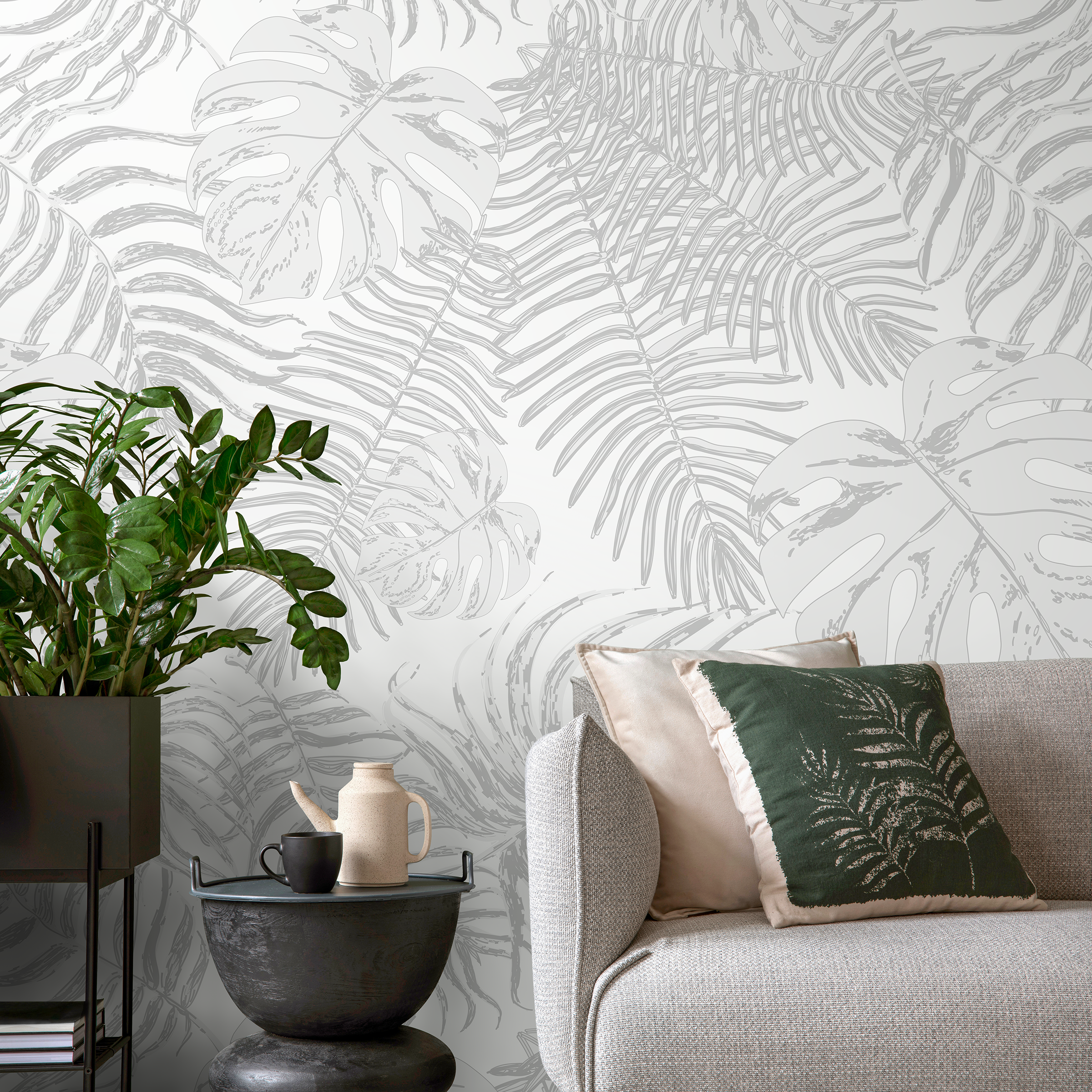 Peel And Stick Wallpaper Grey And White