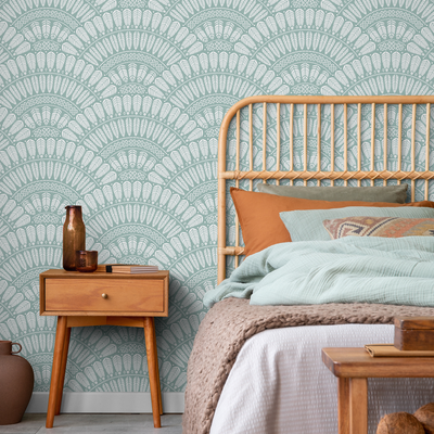 Scalloped Peel And Stick Wallpaper