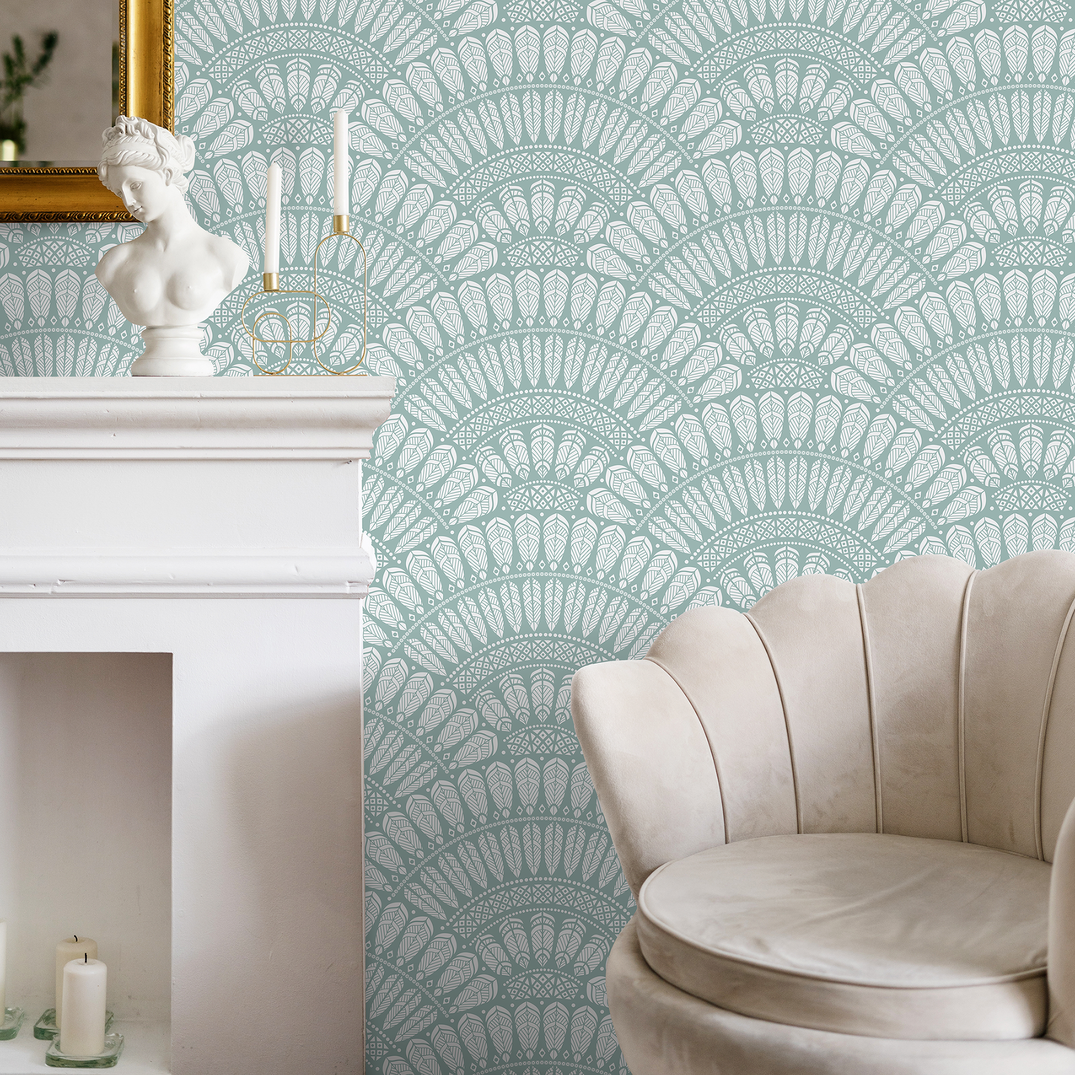 Shell Peel And Stick Wallpaper